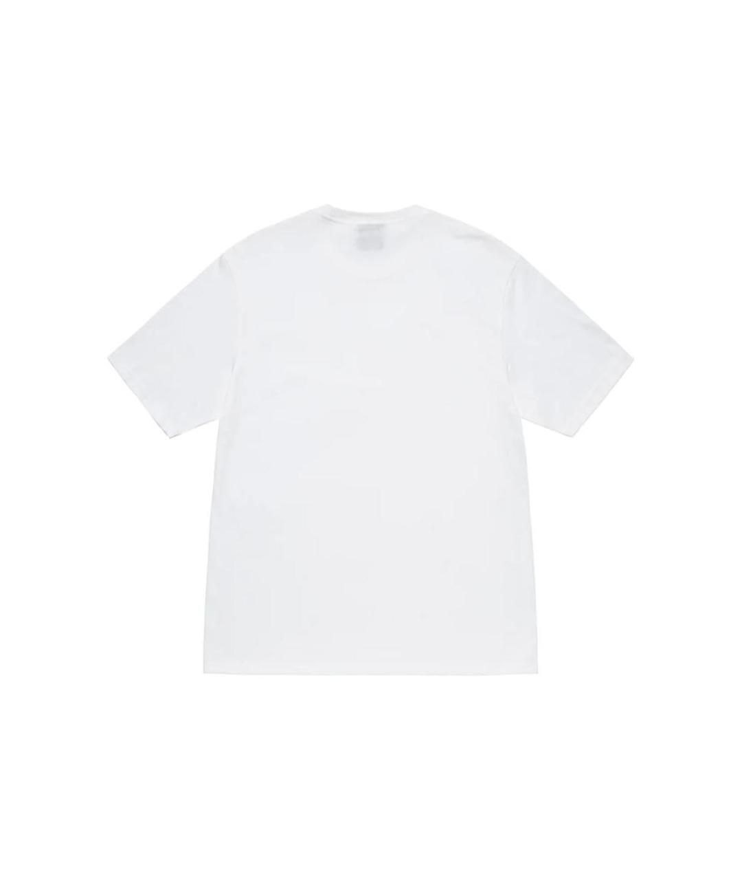 STUSSY Белая хлопковая футболка, фото 2