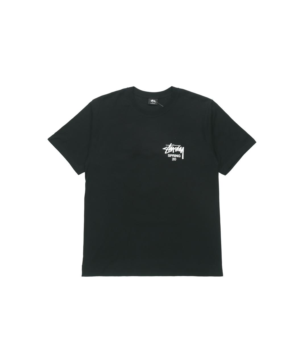 STUSSY Черная хлопковая футболка, фото 1