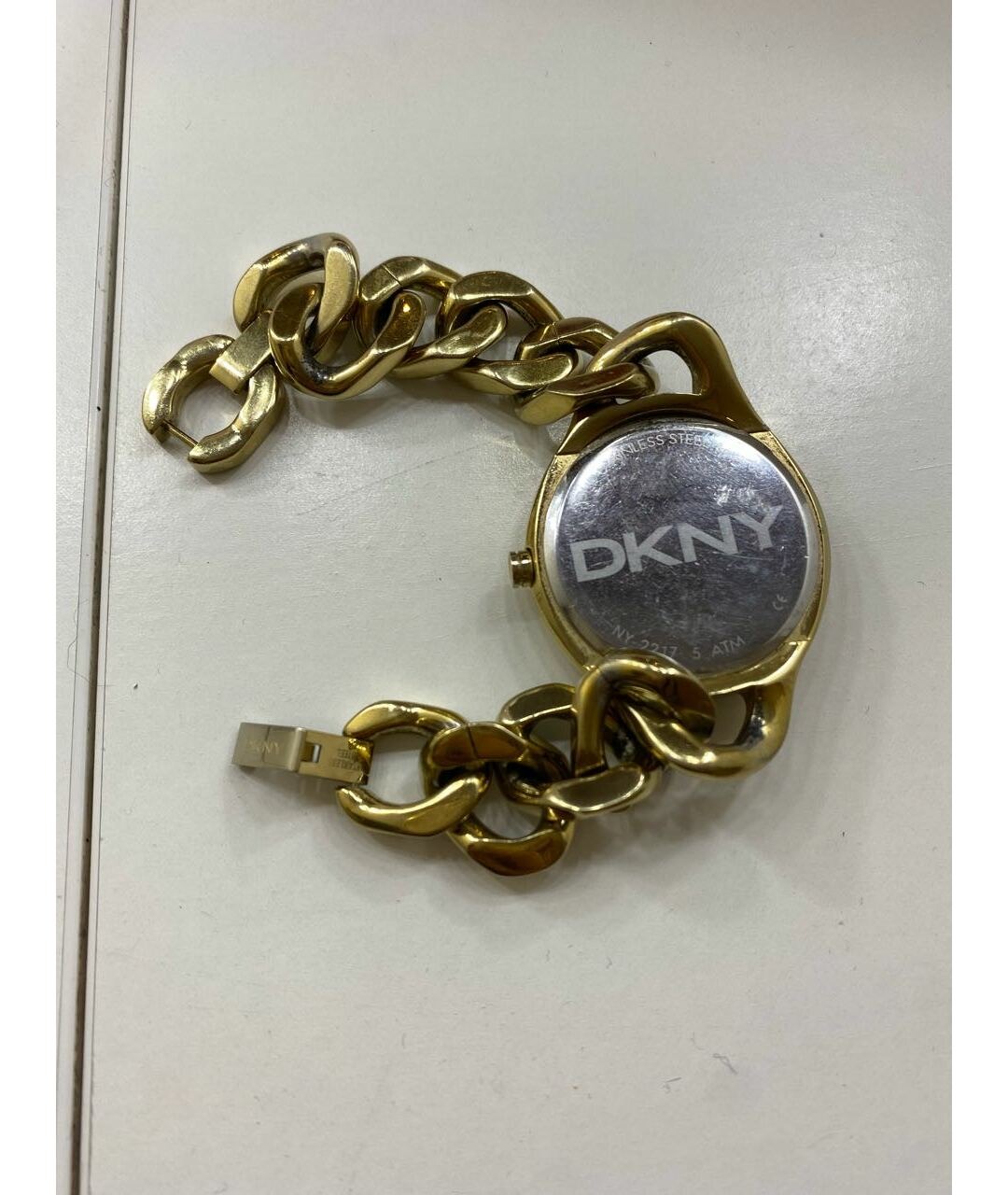 DKNY Золотые стальные часы, фото 3
