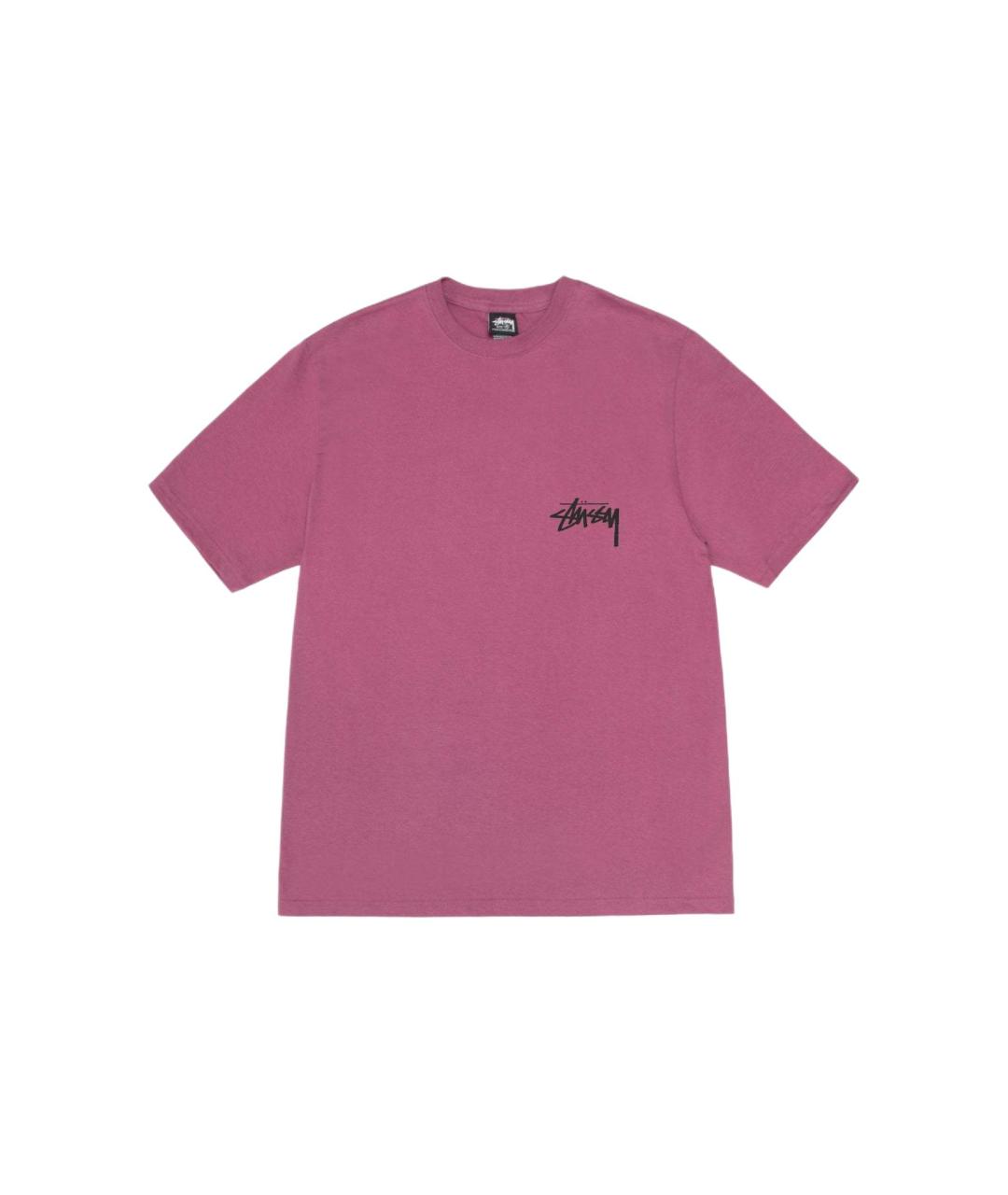 STUSSY Розовая футболка, фото 1