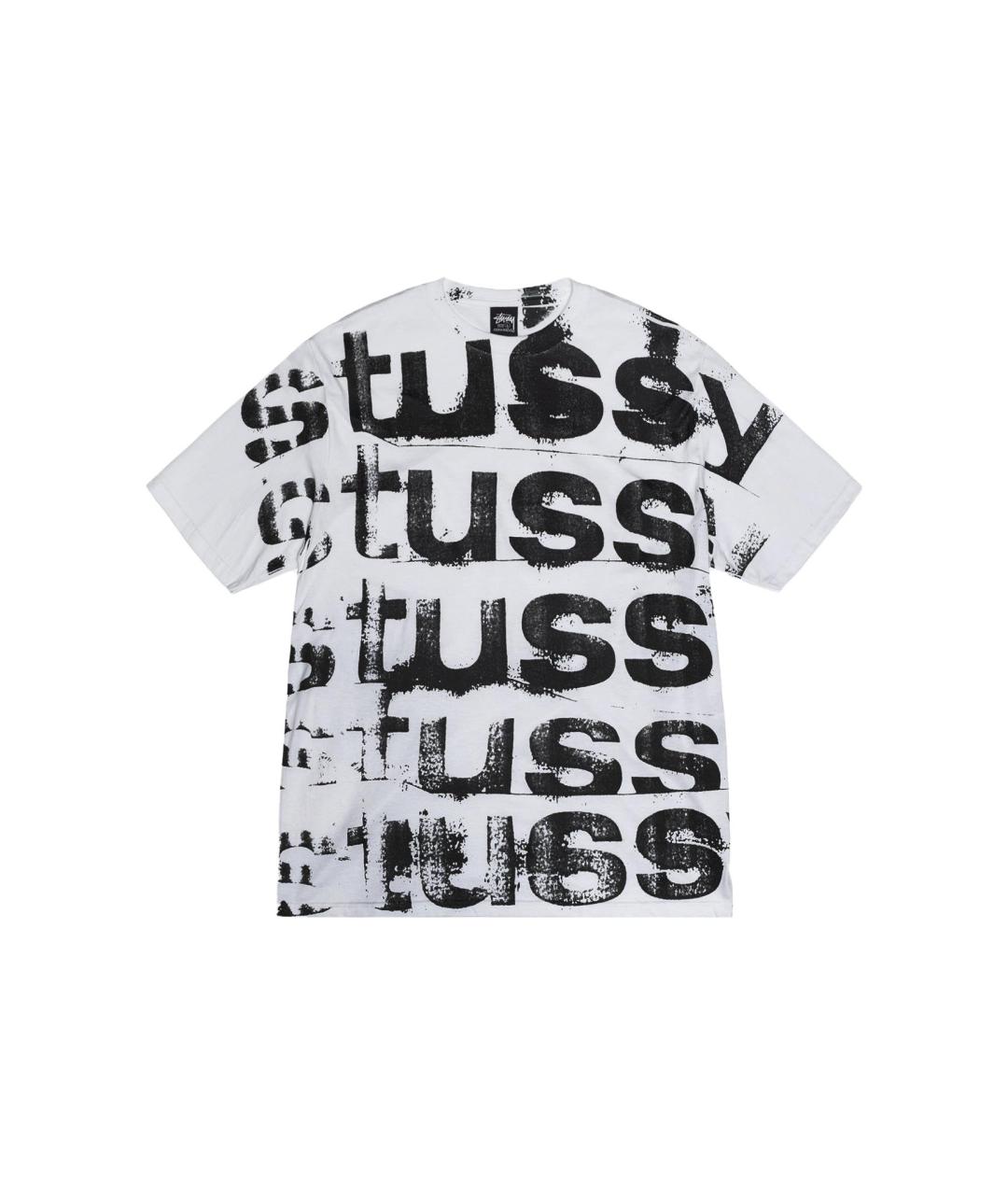 STUSSY Белая хлопковая футболка, фото 1