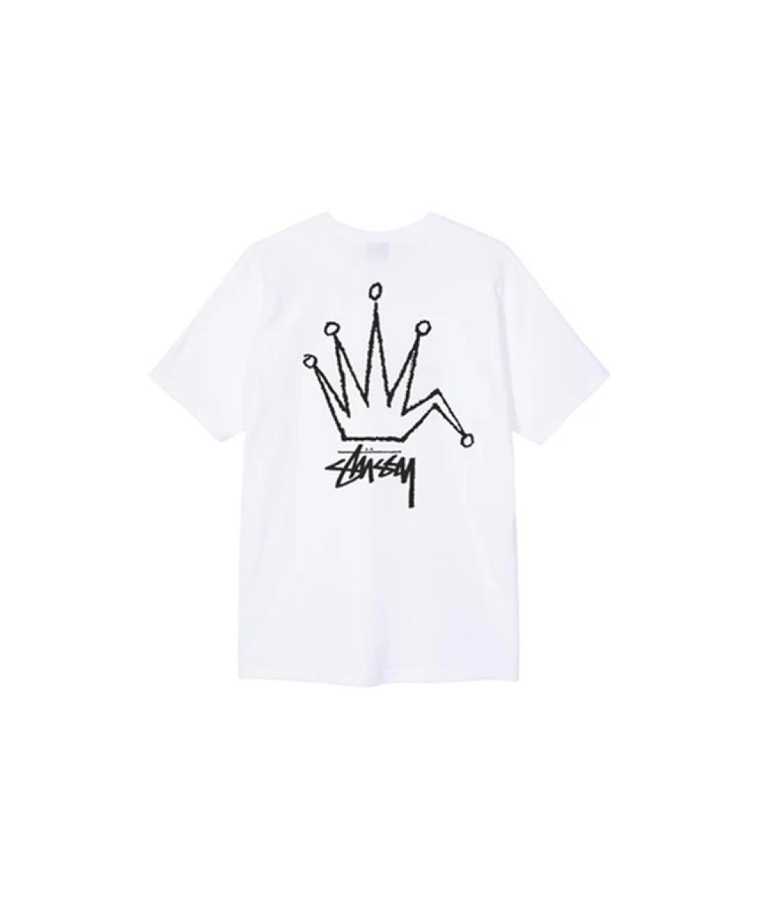 STUSSY Белая футболка, фото 2