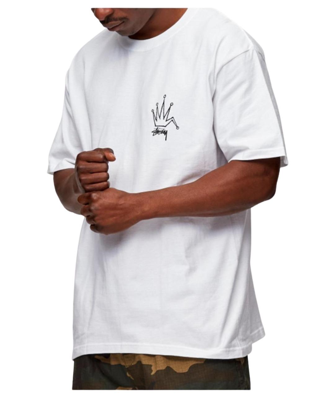 STUSSY Белая футболка, фото 3