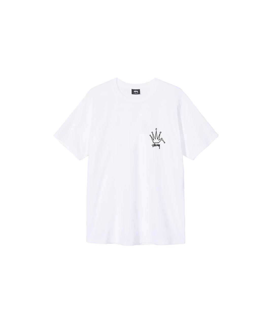 STUSSY Белая футболка, фото 1