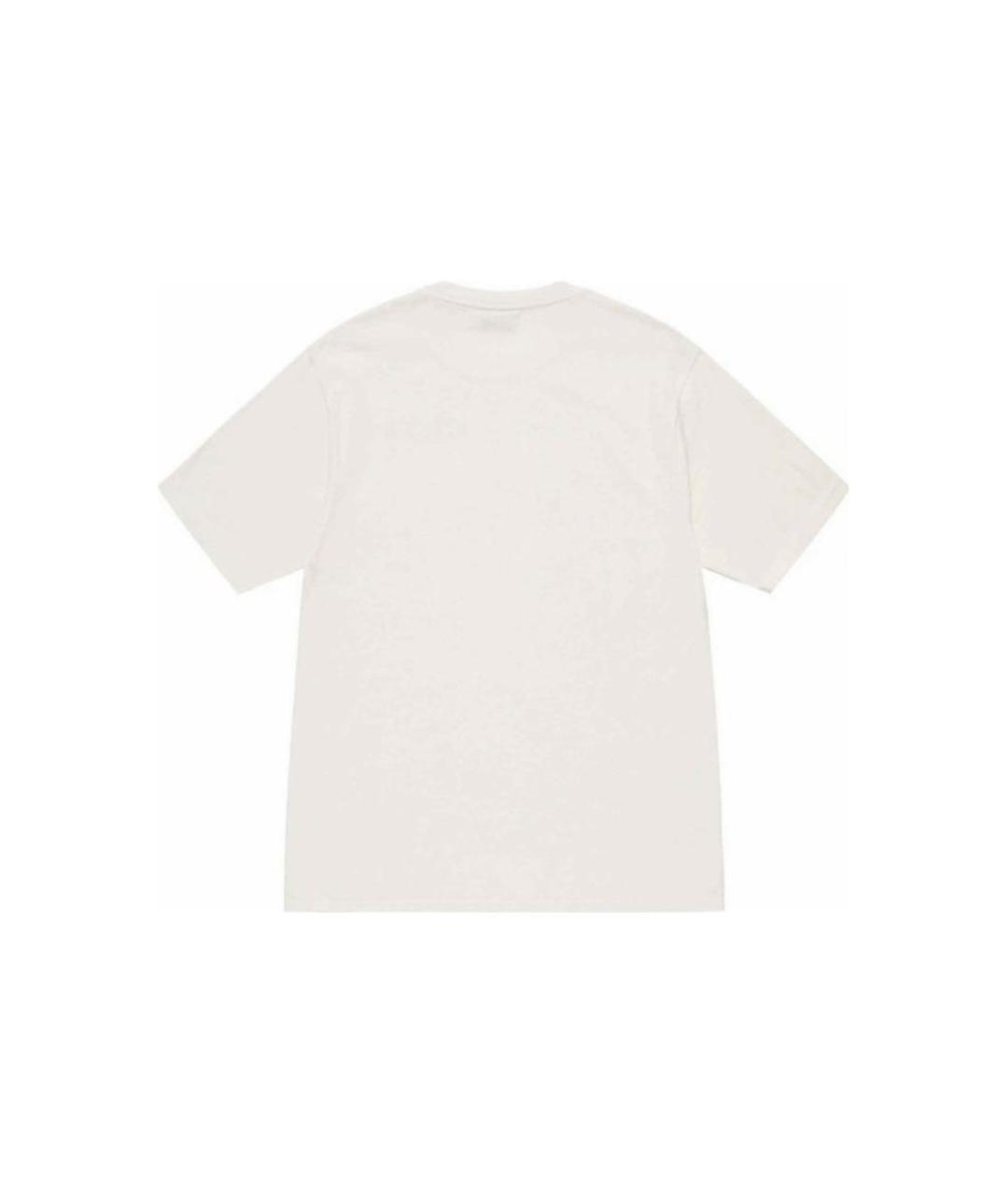 STUSSY Белая хлопковая футболка, фото 2