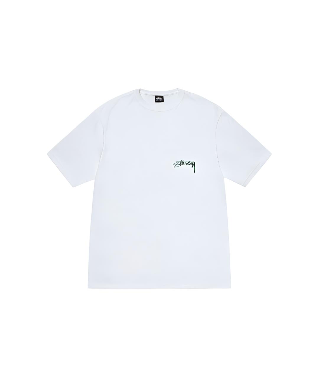 STUSSY Белая хлопковая футболка, фото 1