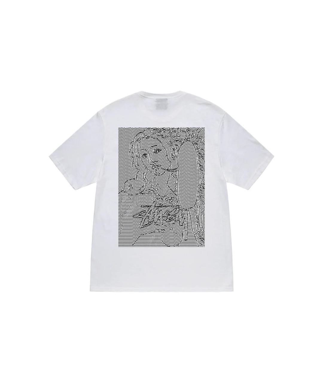 STUSSY Белая футболка, фото 2