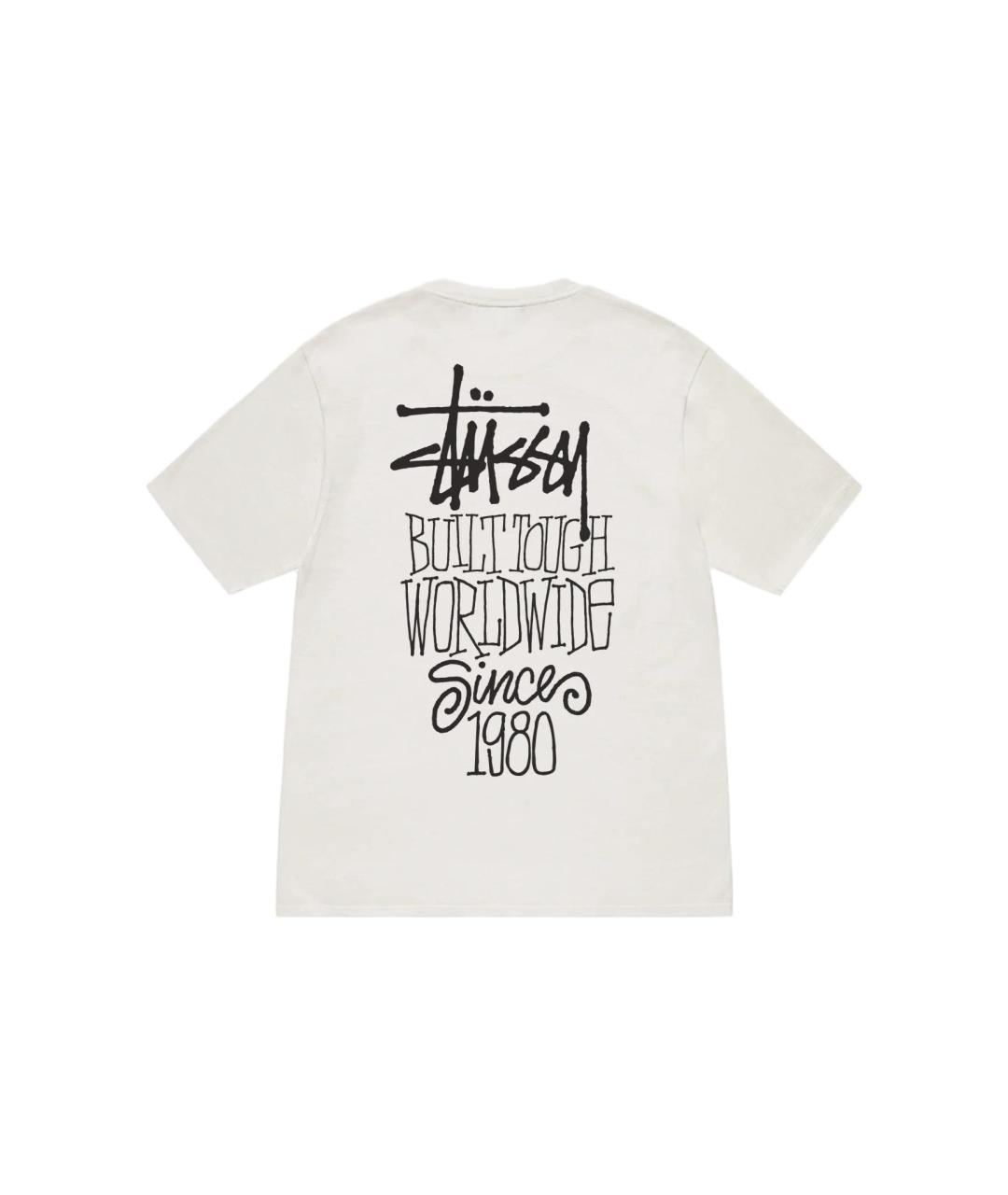 STUSSY Бежевая футболка, фото 2