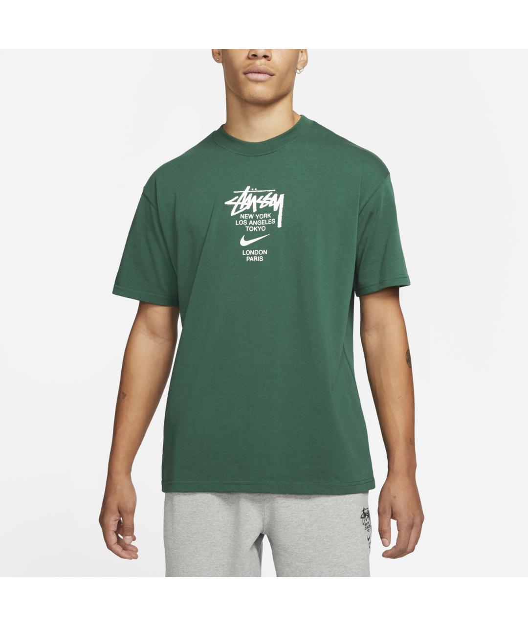 STUSSY Зеленая хлопковая футболка, фото 3