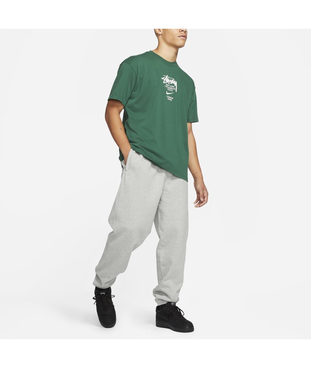 STUSSY Зеленая хлопковая футболка, фото 5