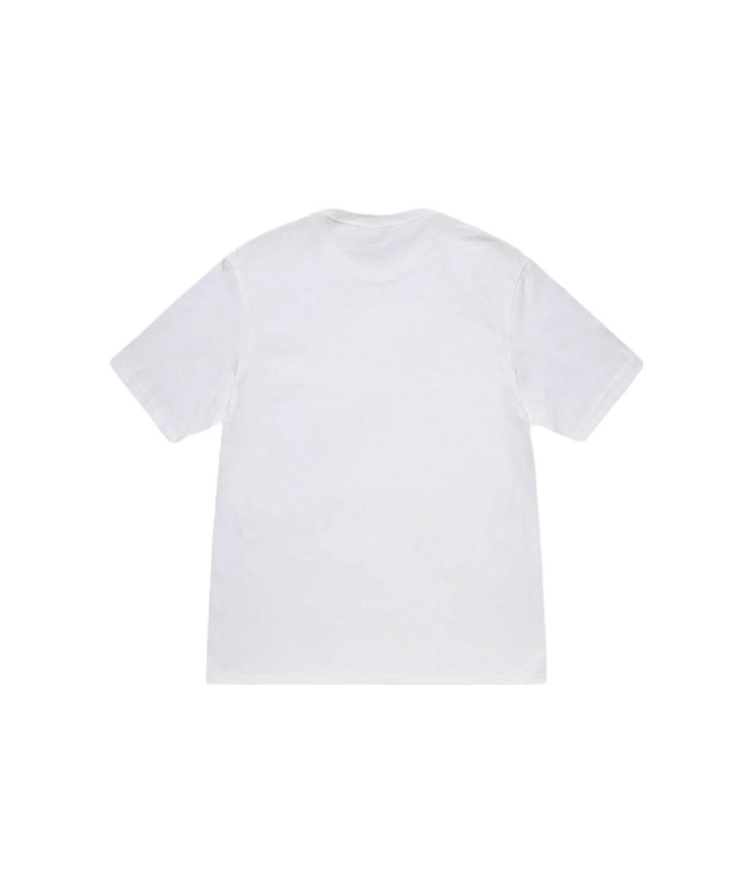 STUSSY Белая футболка, фото 2