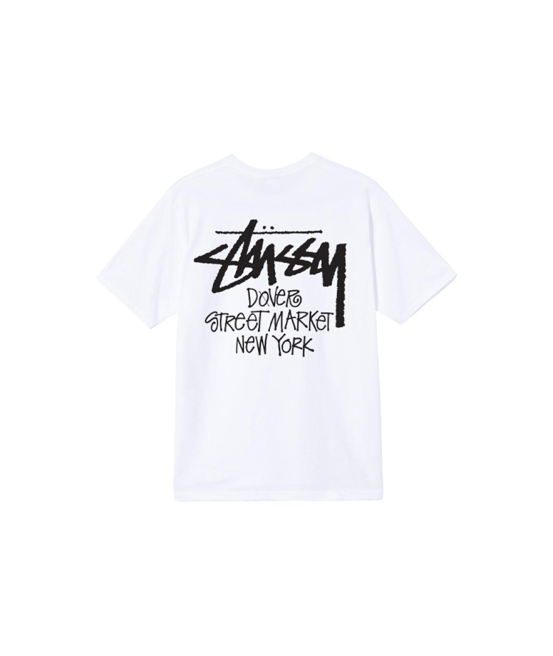 STUSSY Белая хлопковая футболка, фото 2