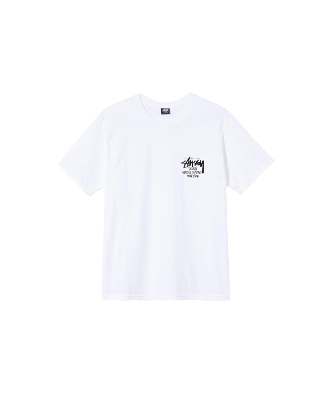 STUSSY Белая хлопковая футболка, фото 1