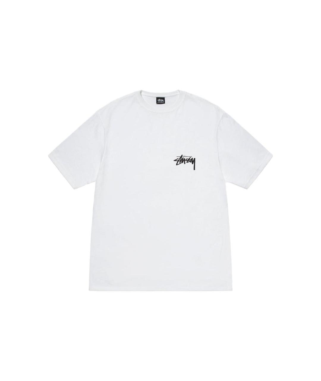 STUSSY Белая футболка, фото 1