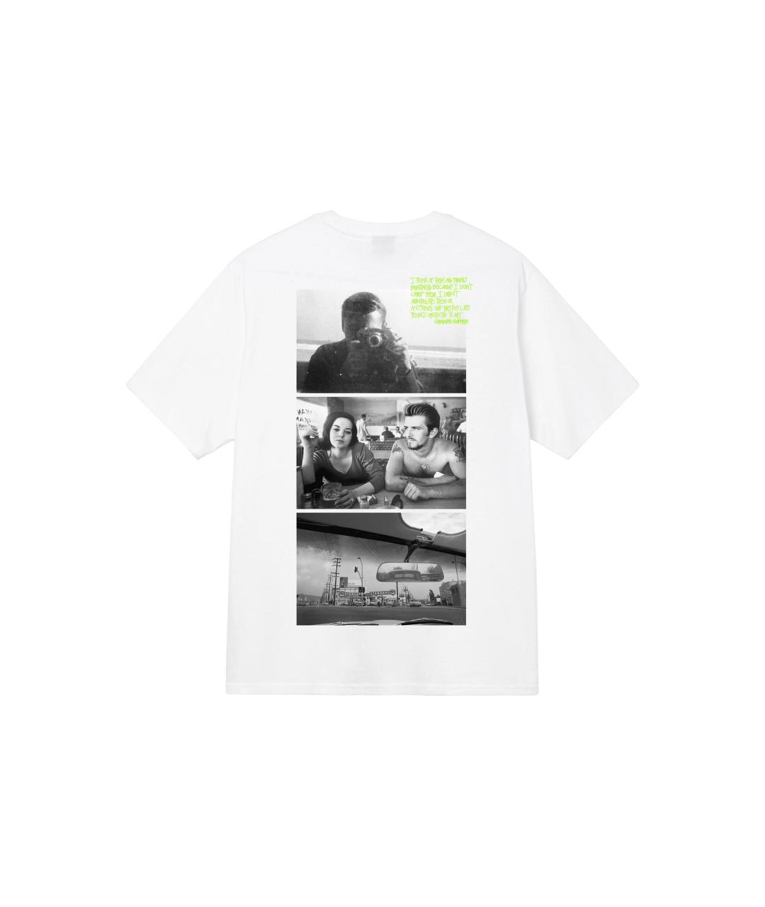 STUSSY Белая футболка, фото 2