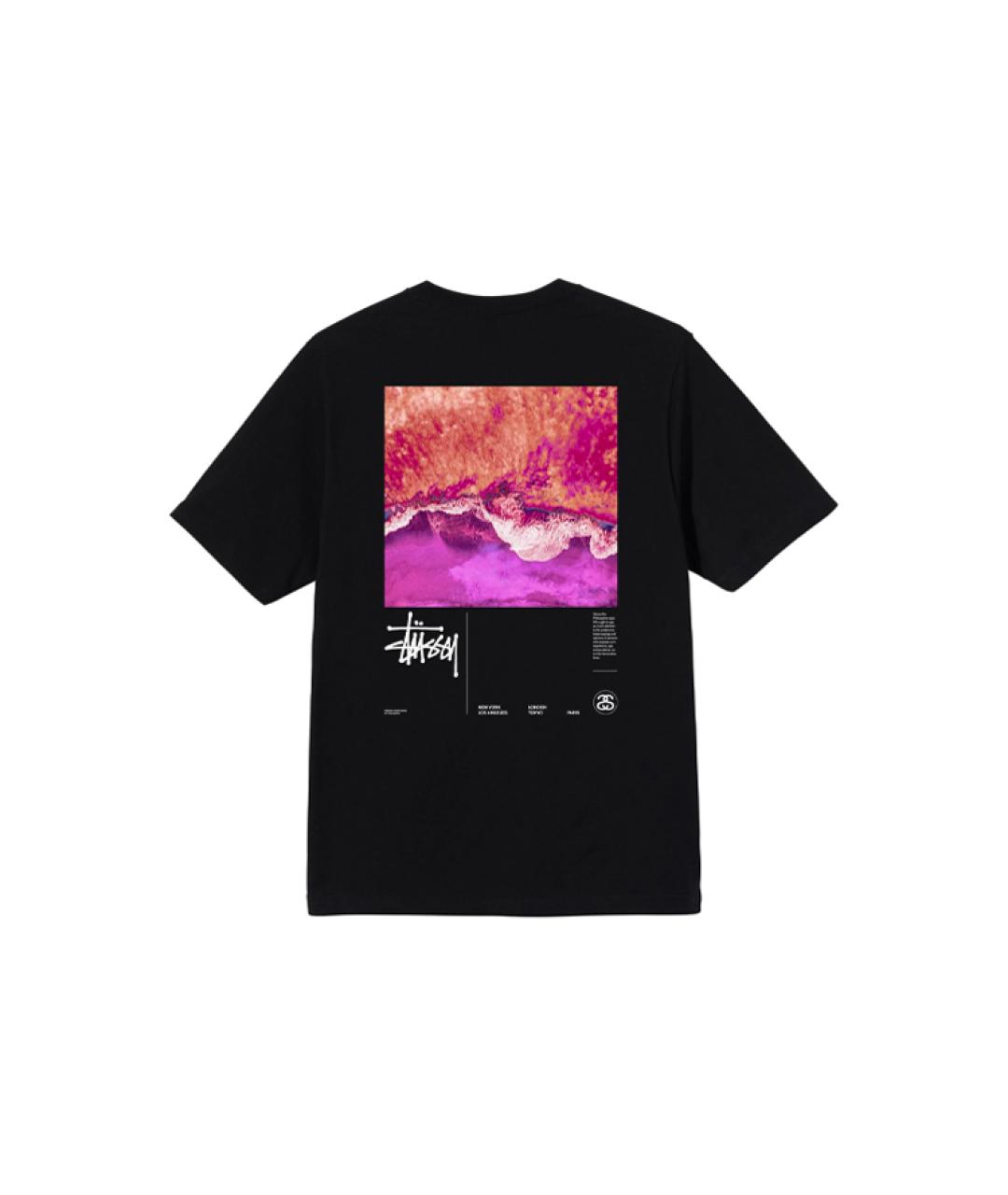 STUSSY Черная футболка, фото 2