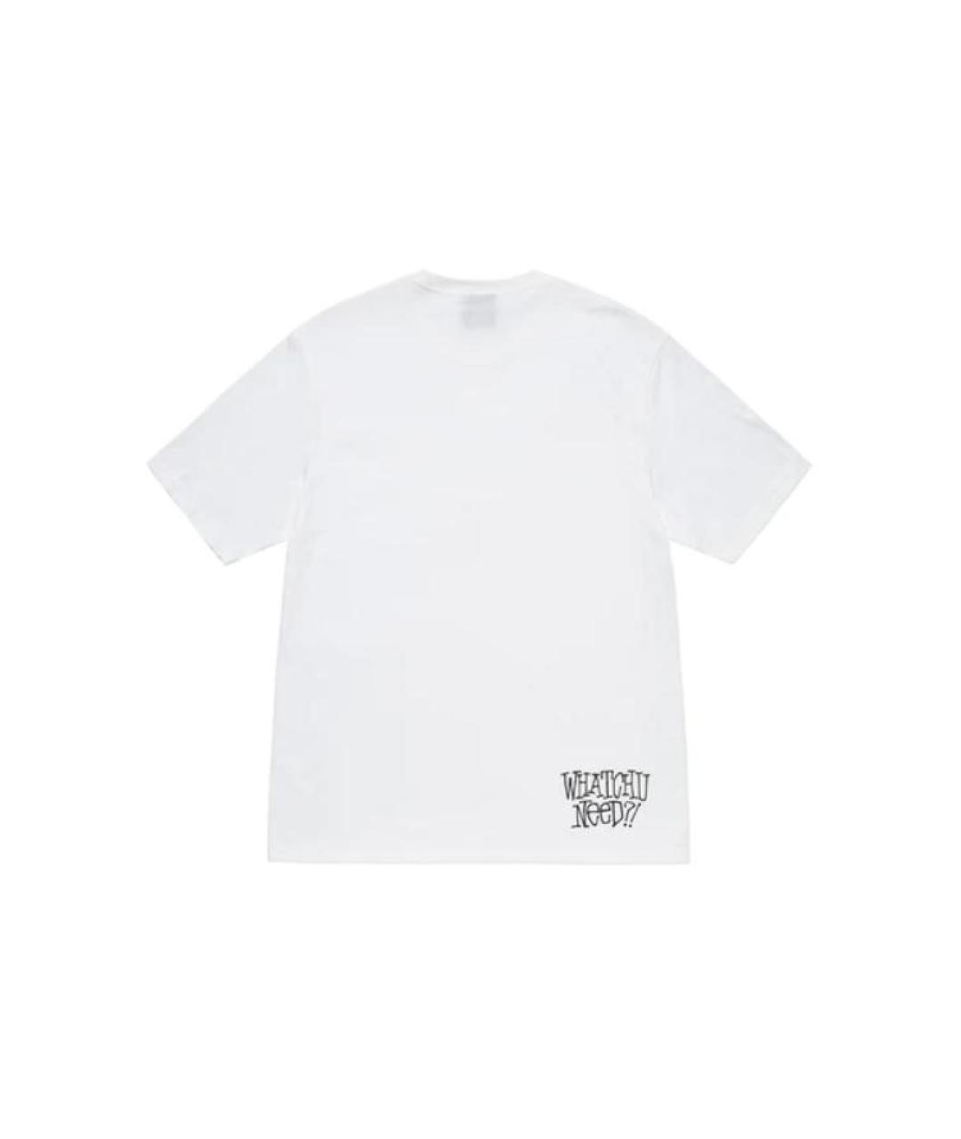 STUSSY Белая хлопковая футболка, фото 2