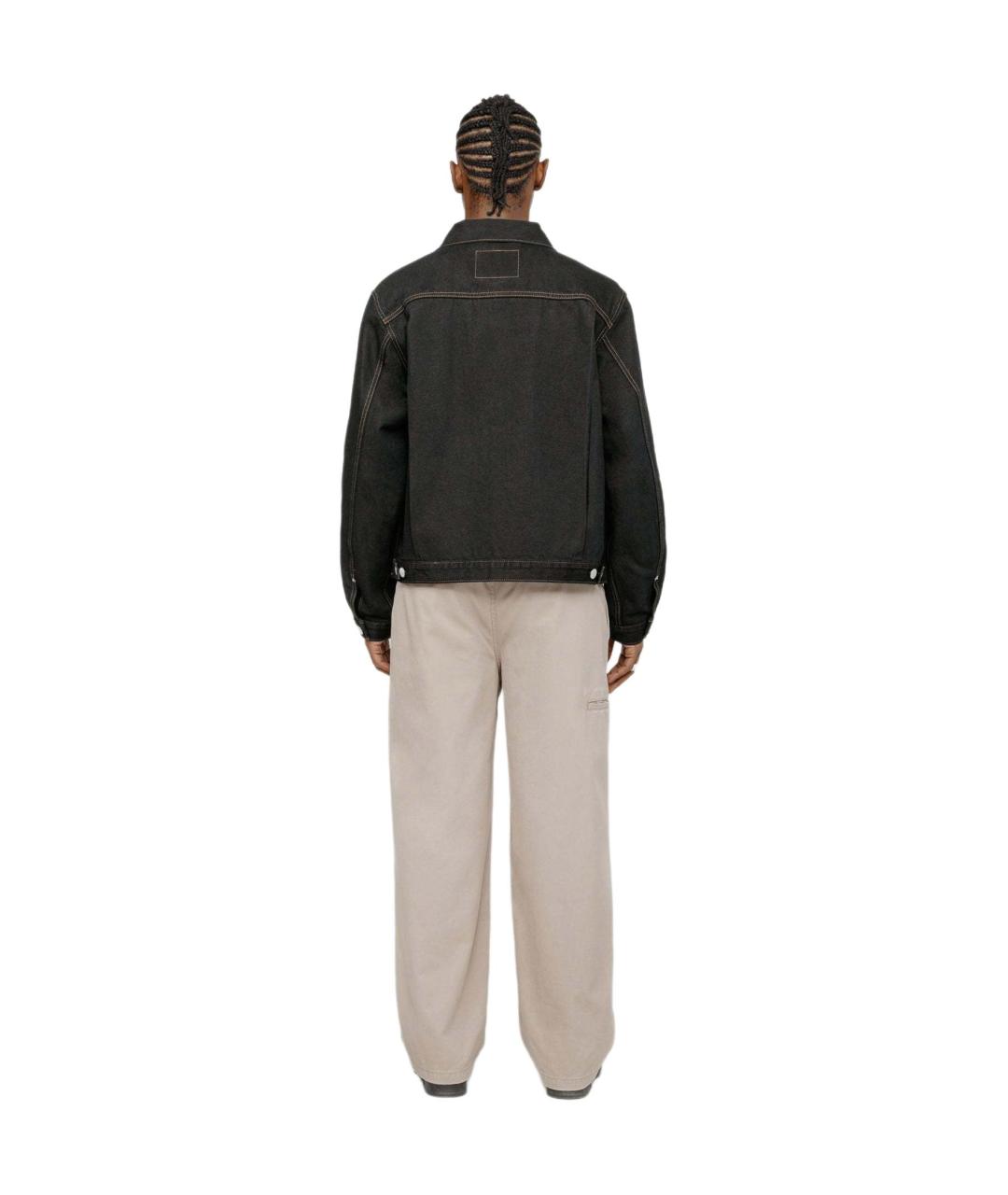 STUSSY Черная деним куртка, фото 4