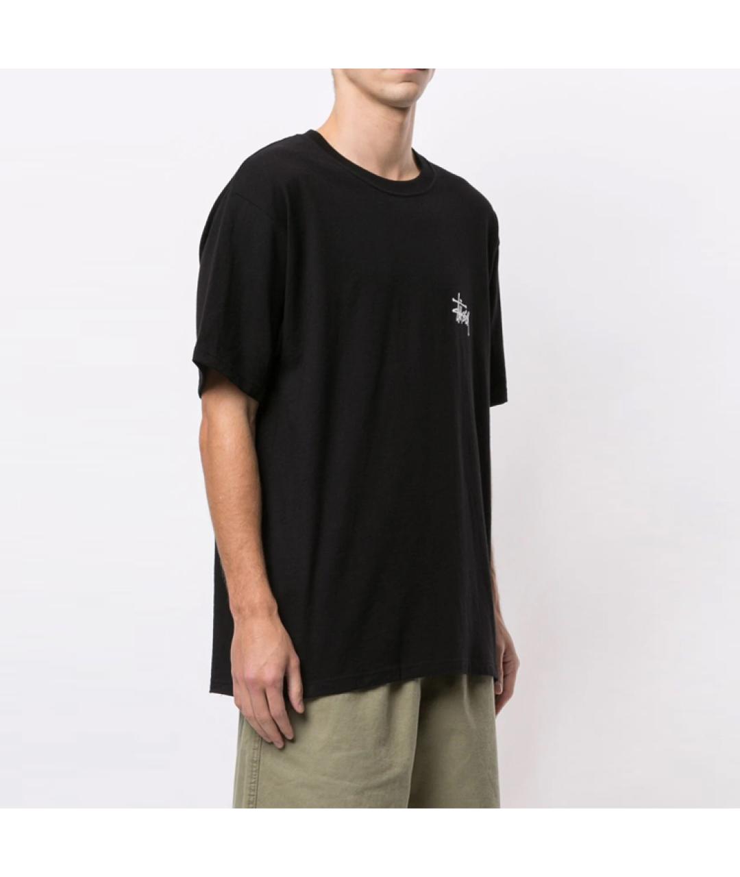 STUSSY Черная футболка, фото 3