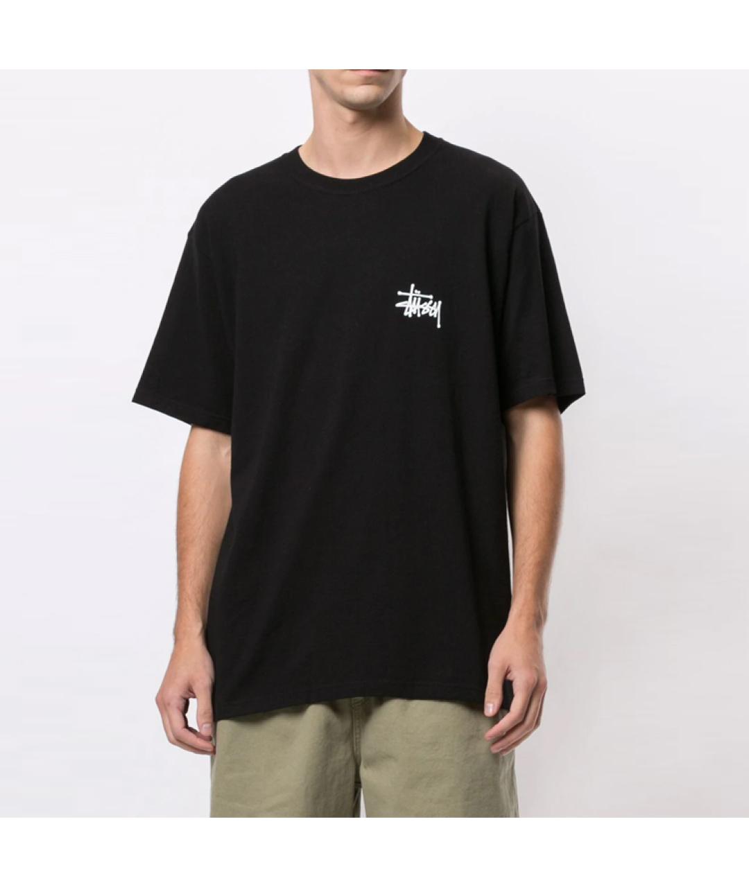 STUSSY Черная футболка, фото 5
