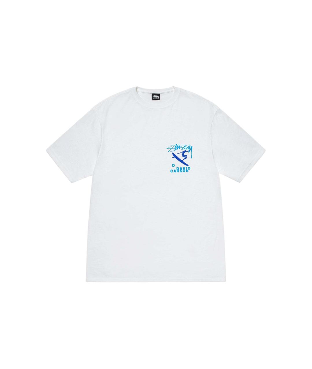 STUSSY Белая хлопковая футболка, фото 1