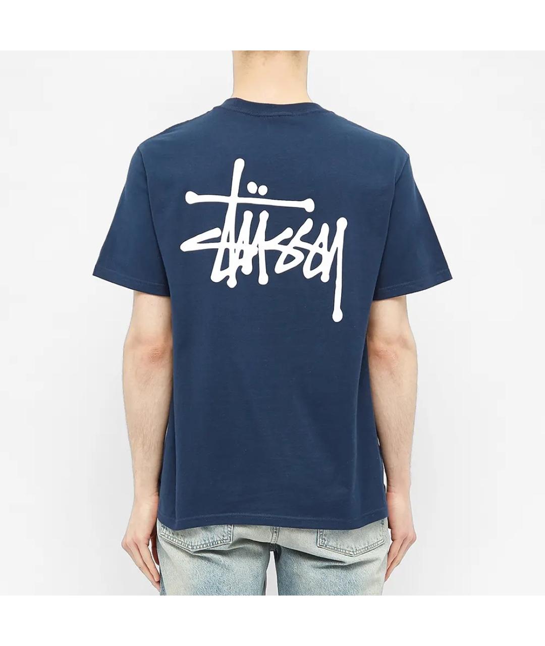 STUSSY Синяя футболка, фото 2
