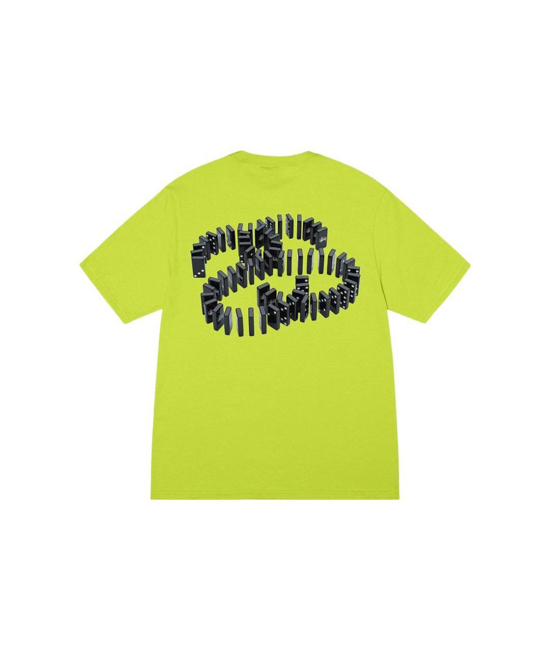 STUSSY Желтая хлопковая футболка, фото 2