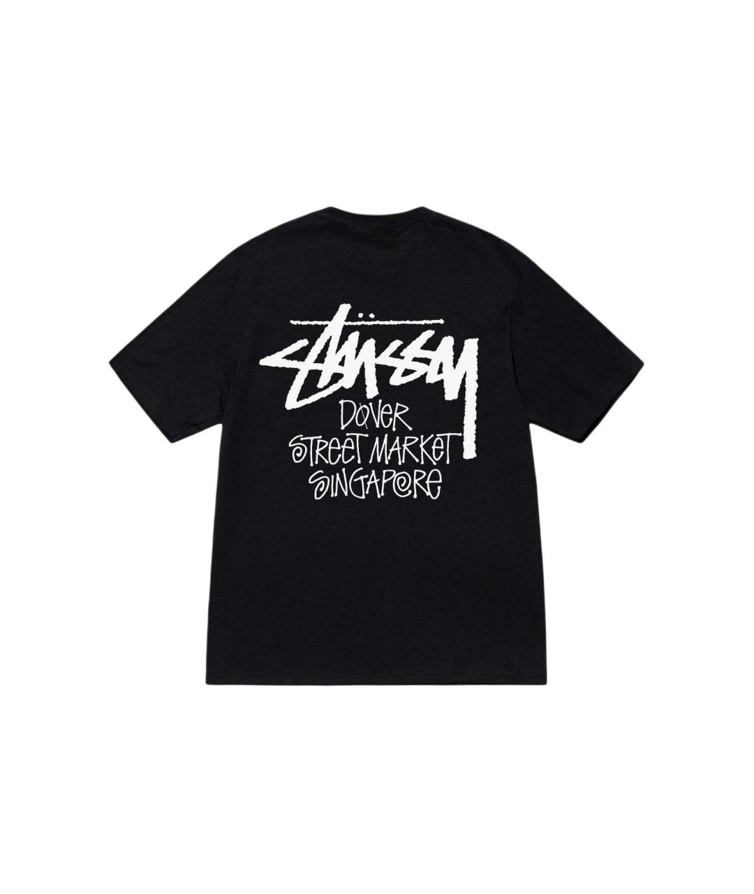 STUSSY Черная футболка, фото 2