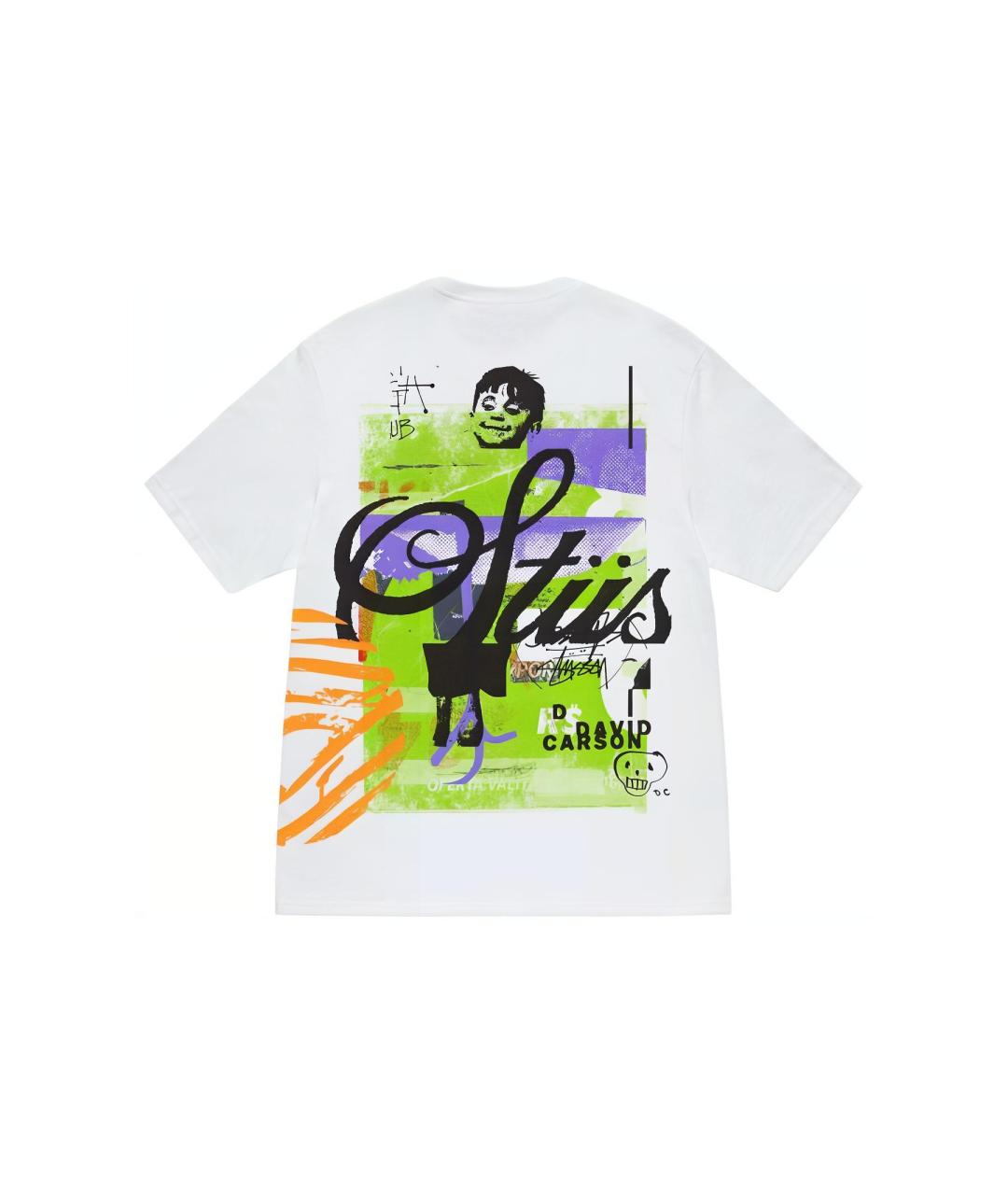 STUSSY Белая хлопковая футболка, фото 2