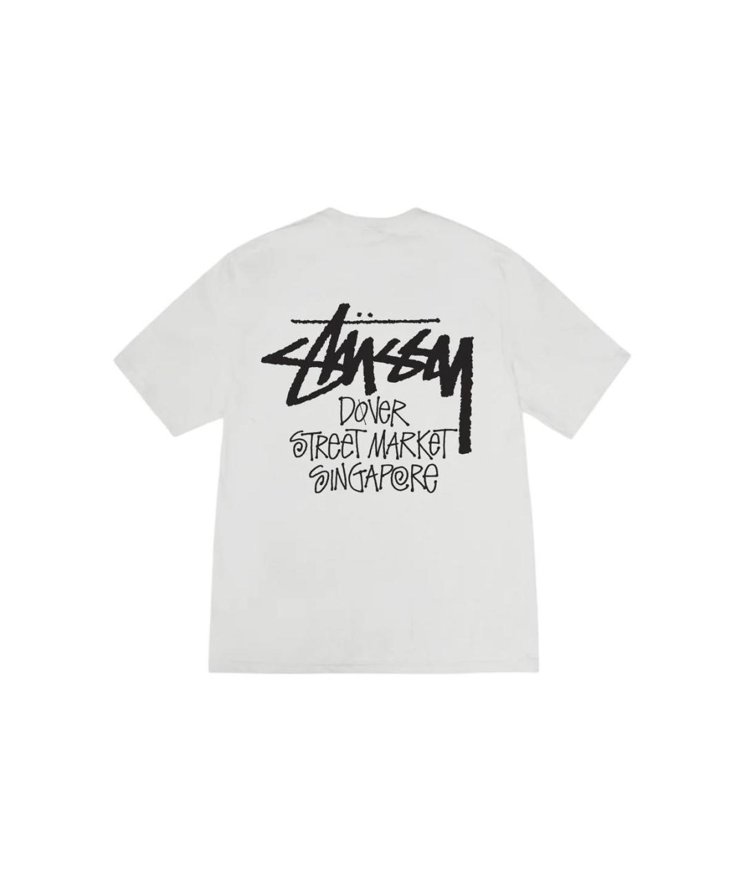 STUSSY Белая футболка, фото 2