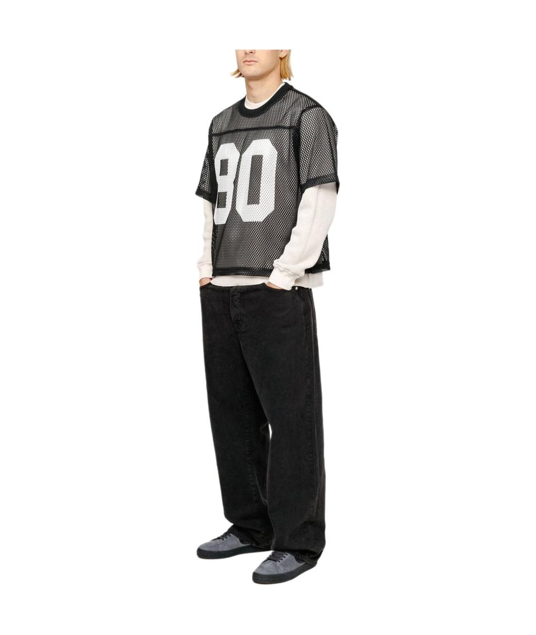 STUSSY Черная футболка, фото 4