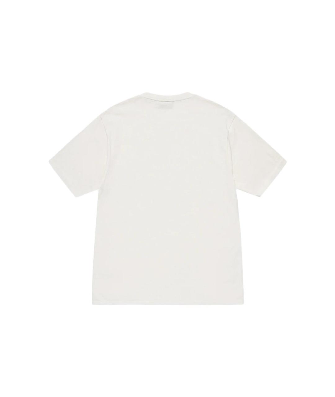 STUSSY Белая футболка, фото 2