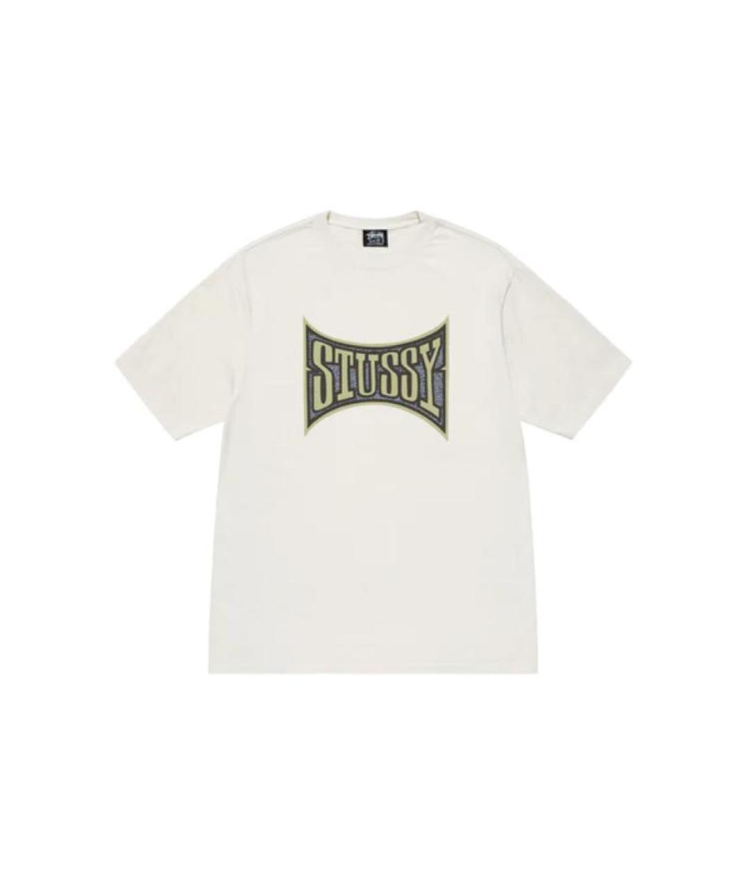 STUSSY Белая футболка, фото 1