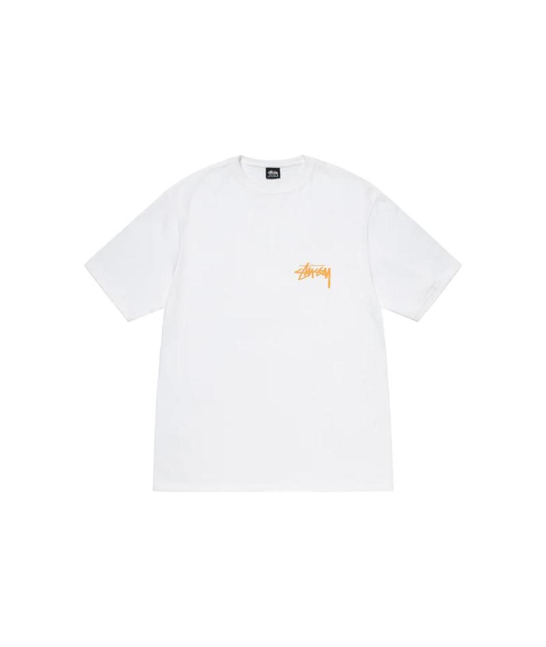STUSSY Белая хлопковая футболка, фото 1