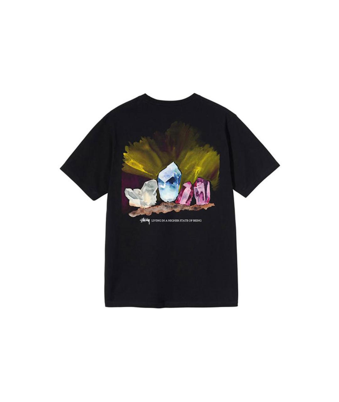STUSSY Черная футболка, фото 2