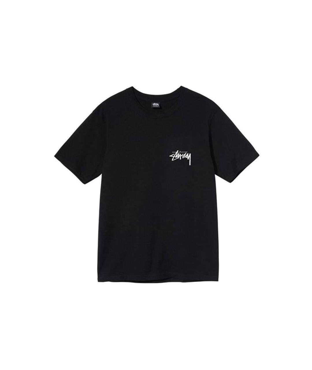 STUSSY Черная футболка, фото 1