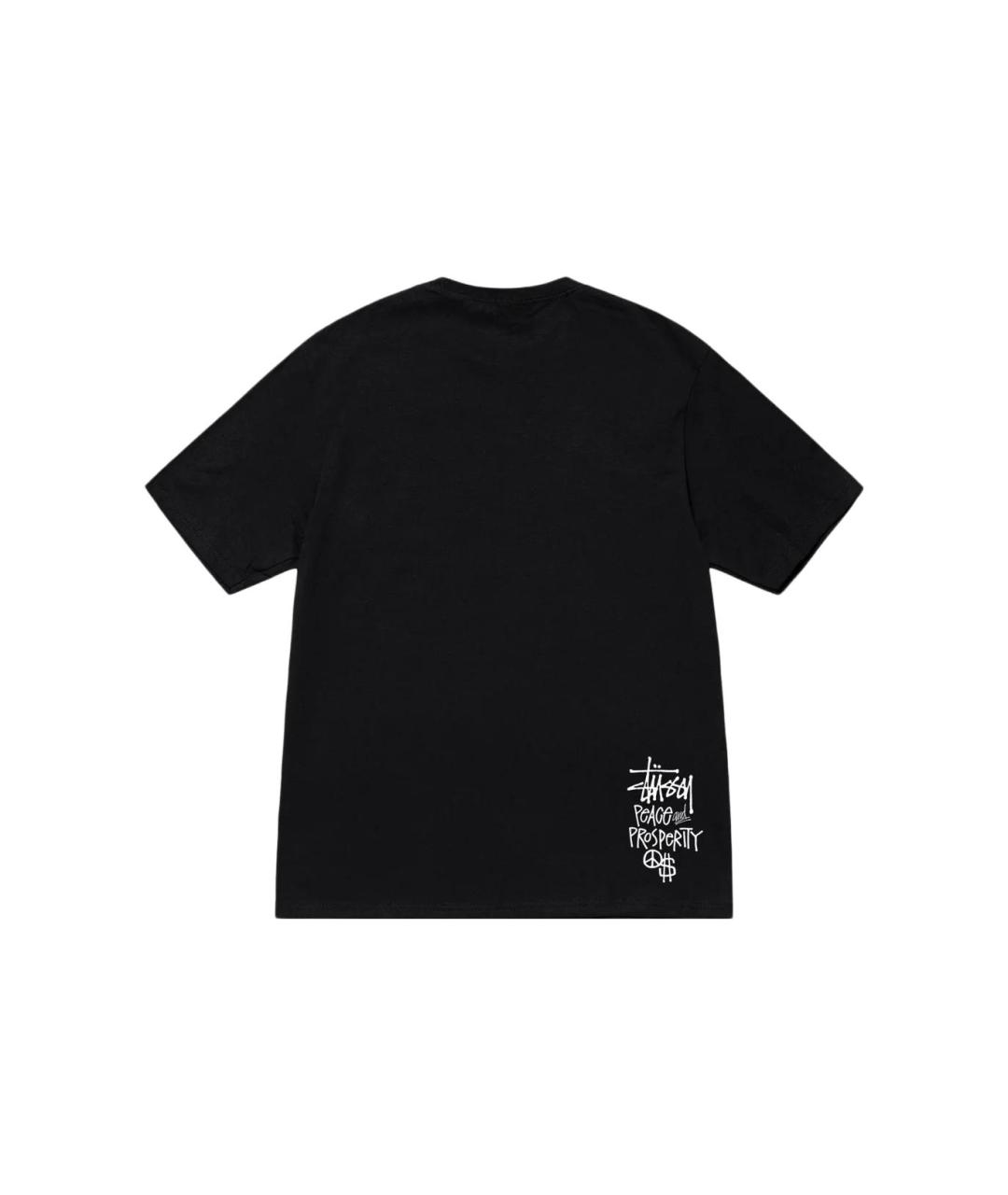 STUSSY Черная футболка, фото 2