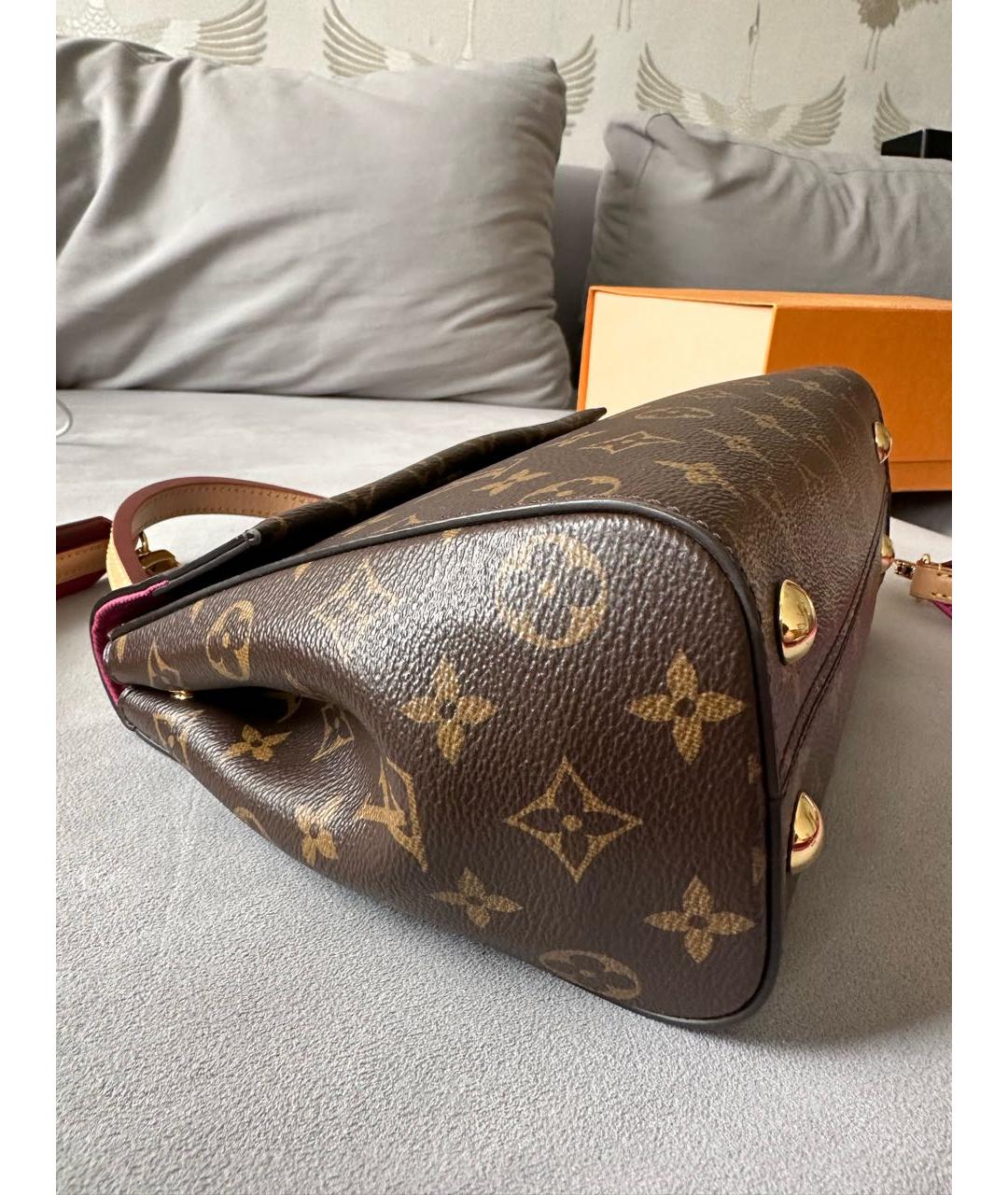 LOUIS VUITTON Коричневая сумка с короткими ручками, фото 6