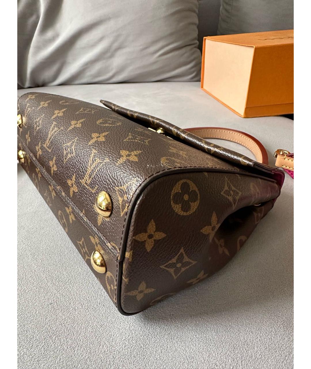 LOUIS VUITTON Коричневая сумка с короткими ручками, фото 2