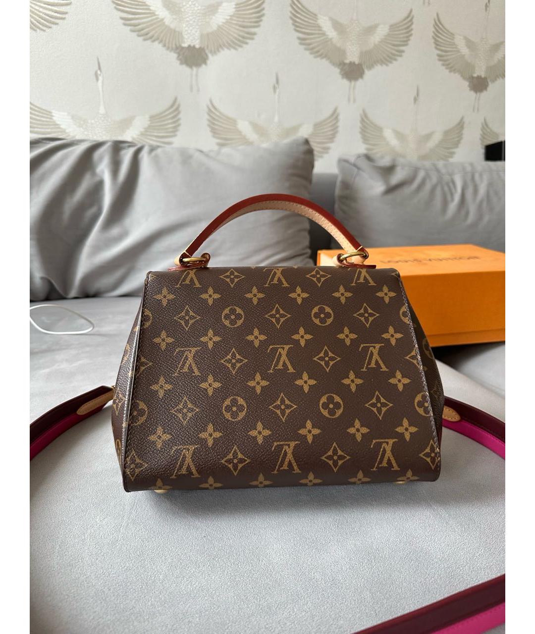 LOUIS VUITTON Коричневая сумка с короткими ручками, фото 3