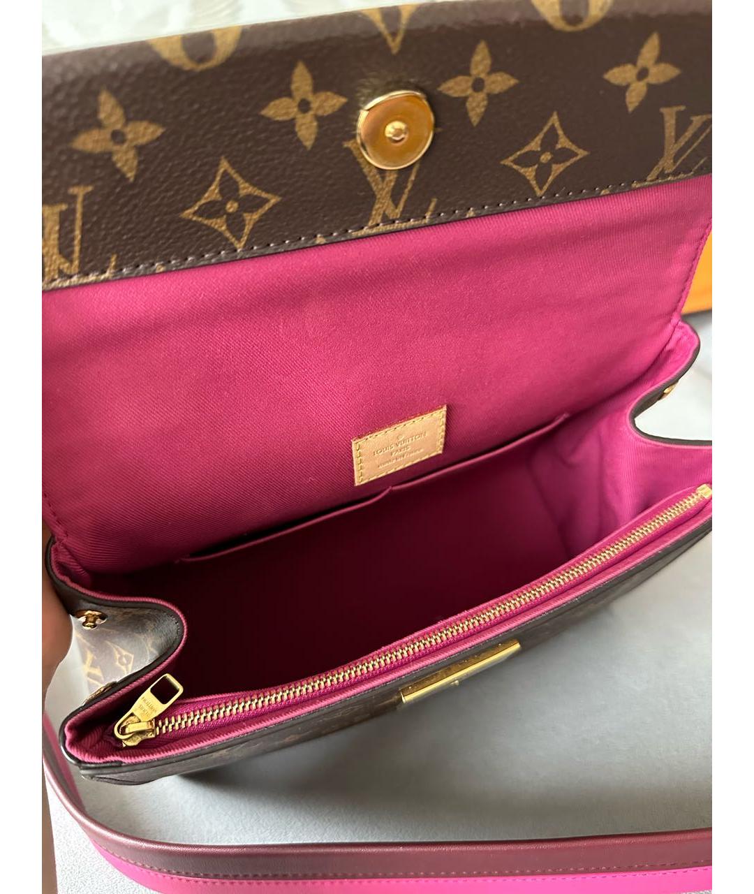 LOUIS VUITTON Коричневая сумка с короткими ручками, фото 4