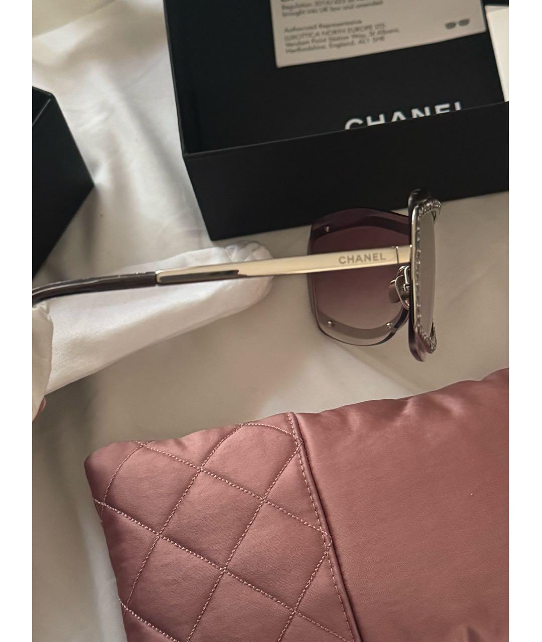 CHANEL Мульти металлические солнцезащитные очки, фото 6