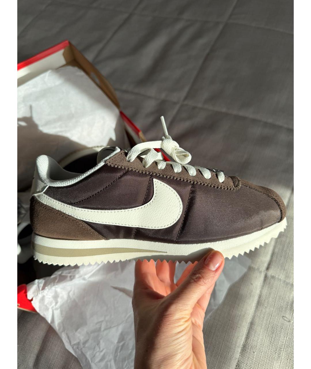 NIKE Коричневые текстильные кроссовки, фото 7