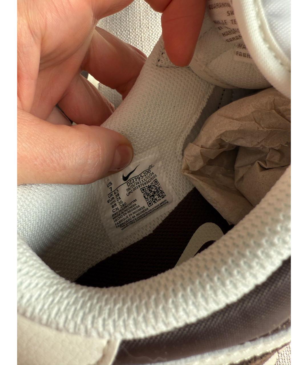 NIKE Коричневые текстильные кроссовки, фото 6