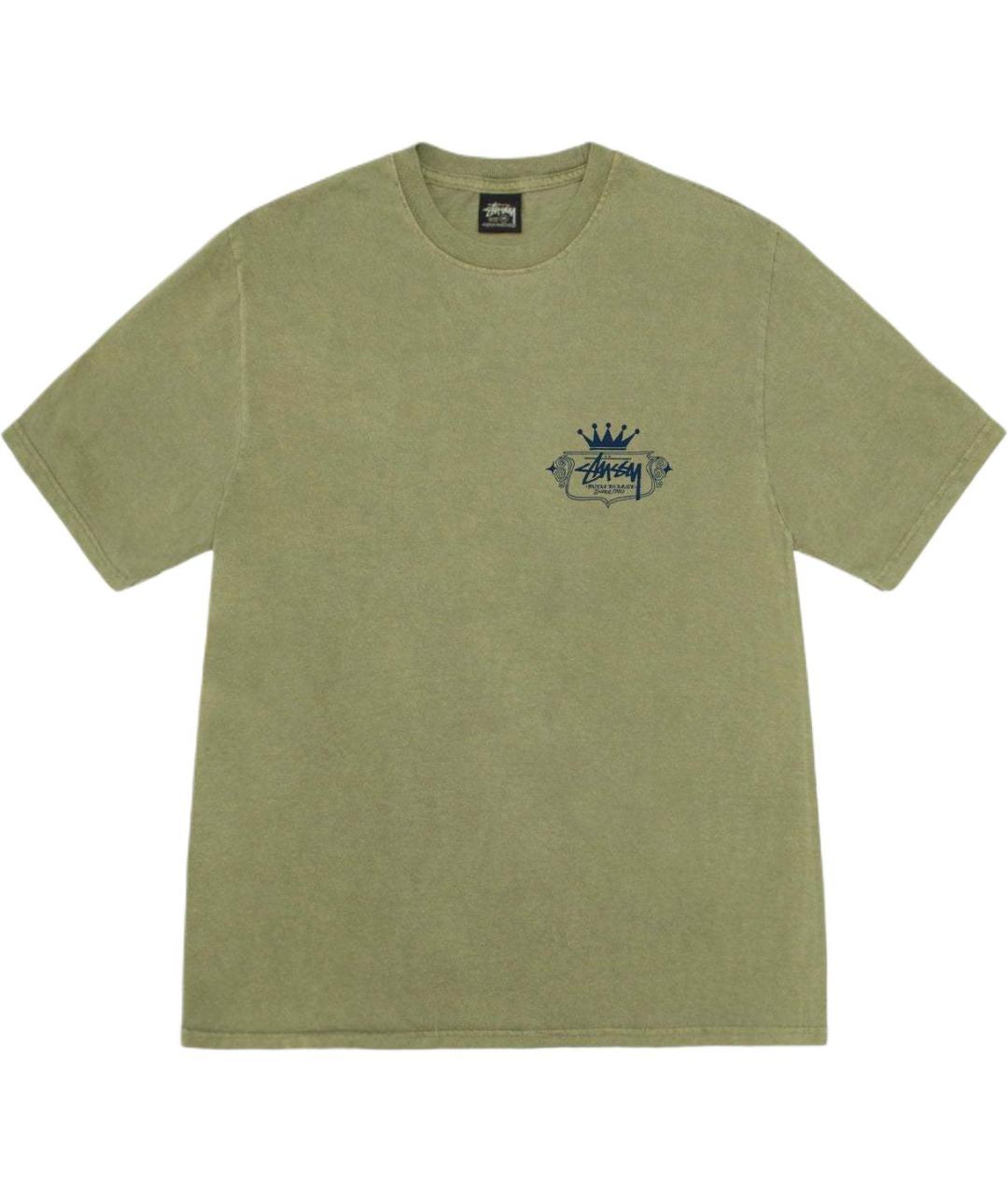 STUSSY Зеленая футболка, фото 1