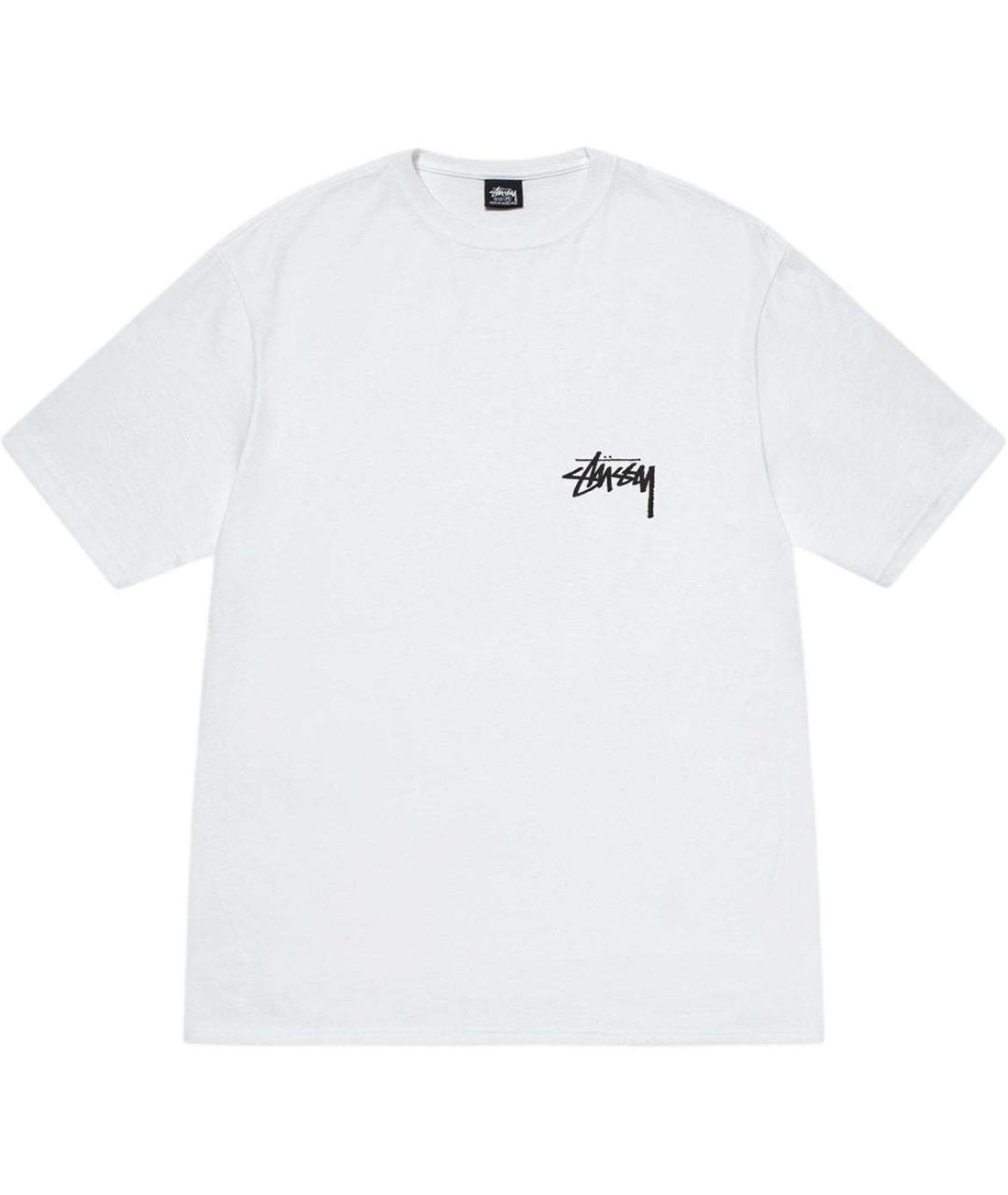 STUSSY Белая хлопковая футболка, фото 1