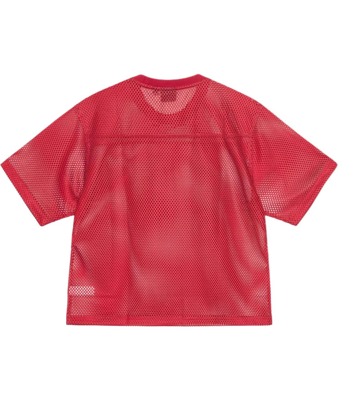 STUSSY Красная хлопковая футболка, фото 2