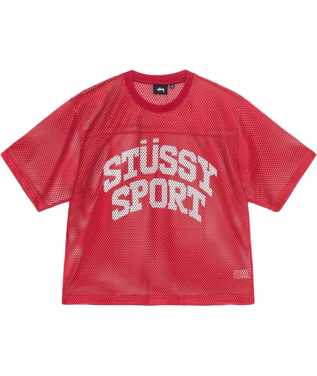 STUSSY Красная хлопковая футболка, фото 1