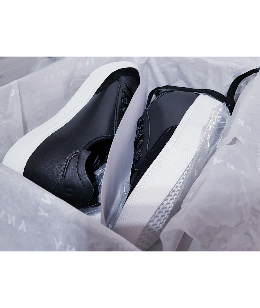DKNY Черные кожаные кроссовки, фото 8