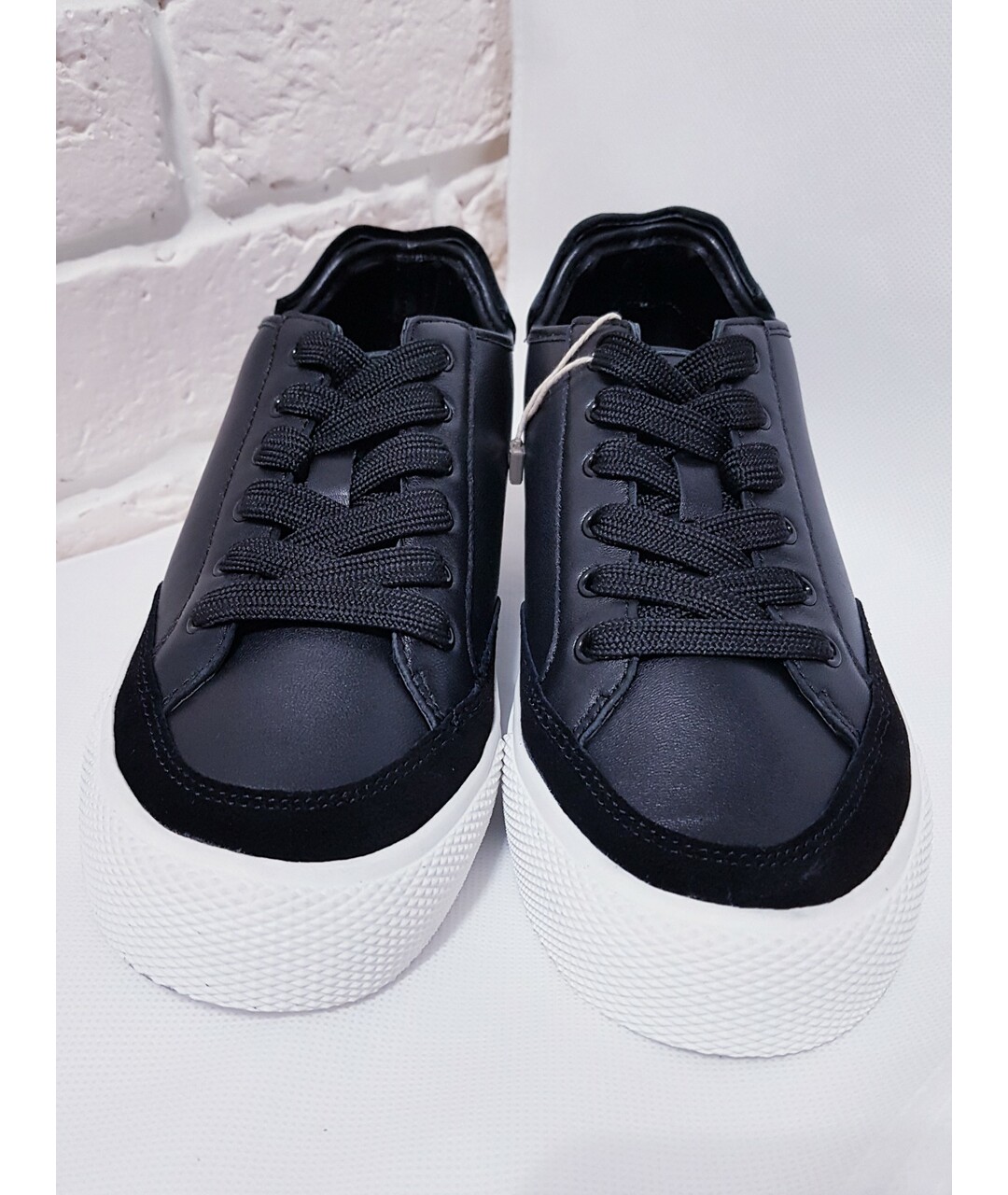 DKNY Черные кожаные кроссовки, фото 2